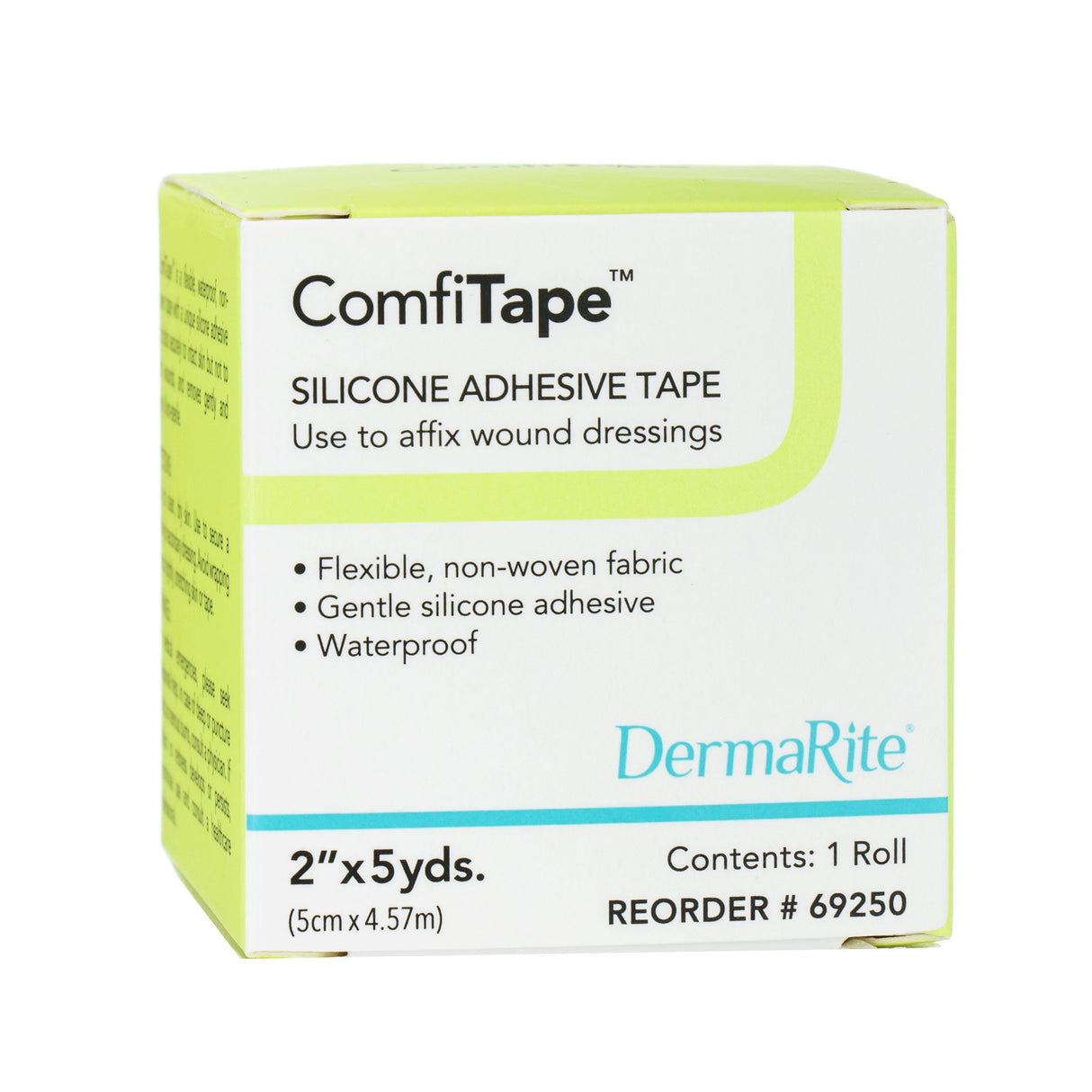 Waterproof Medical Tape ComfiTape Tan 2 Inch X 5 Yard Nonwoven / Silicone NonSterile