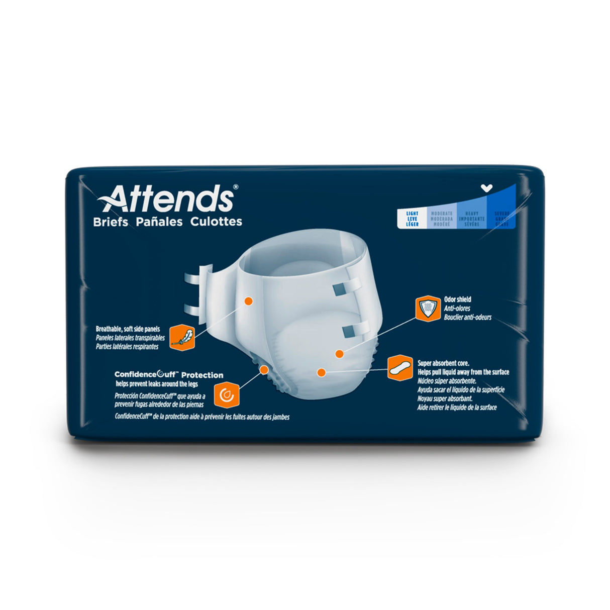 Unisex Youth Incontinence Brief Attends Small Disposable Heavy Absorbency