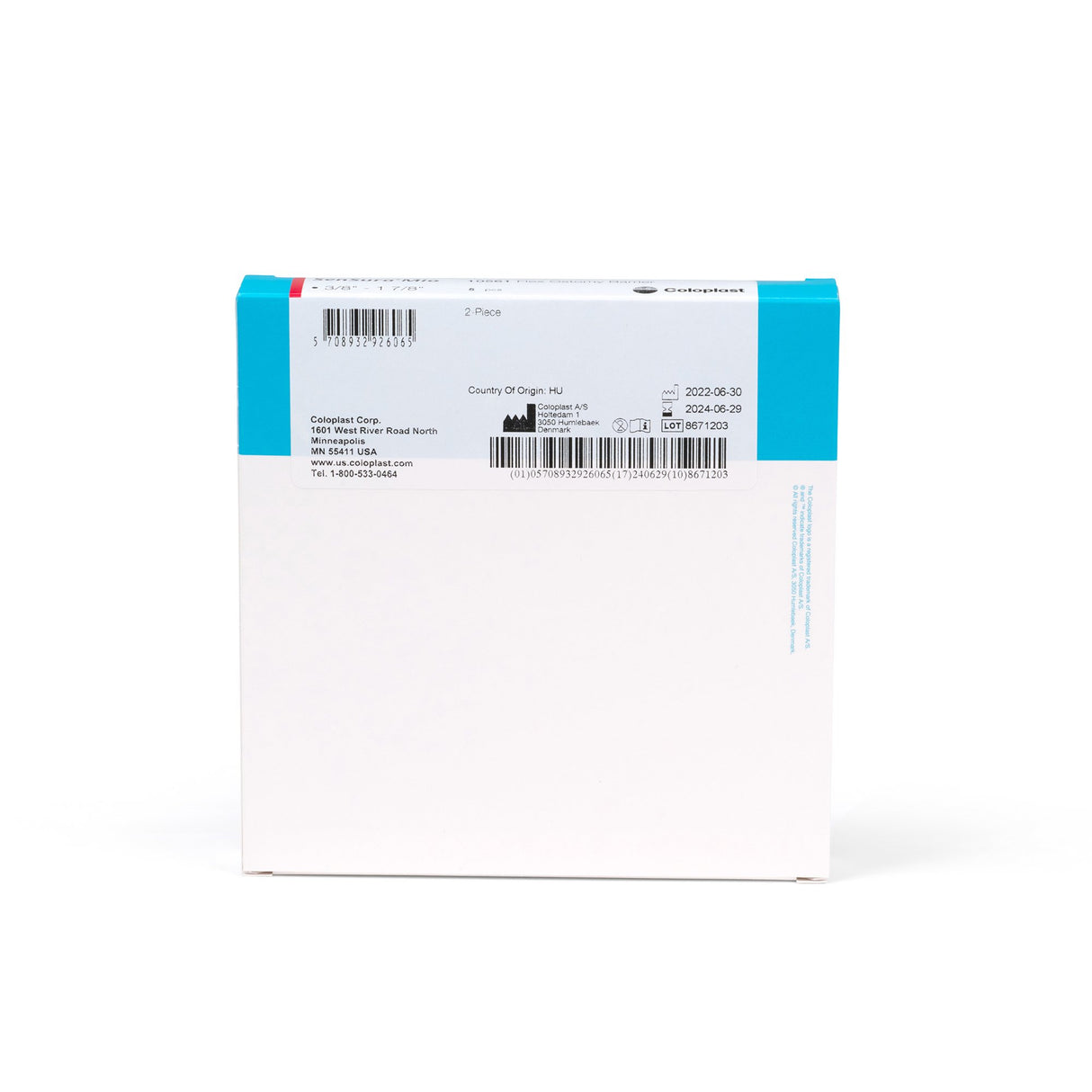 Ostomy Barrier SenSura Mio Flex Trim to Fit, Extended Wear Elastic Adhesive 50 mm Flange Red Code System 3/8 to 1-7/8 Inch Opening