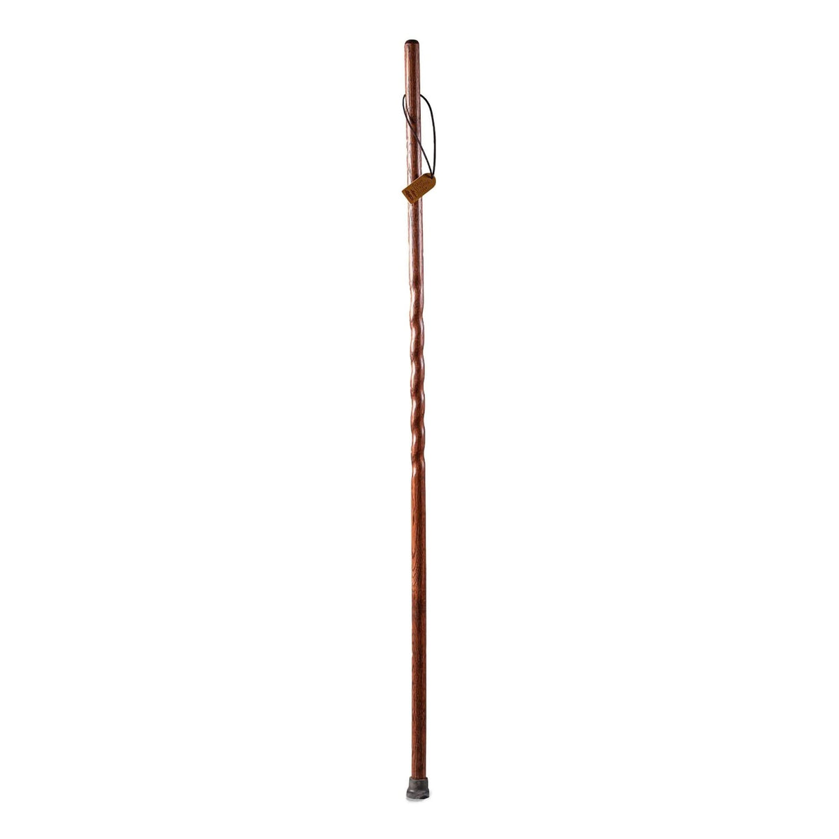 Walking Stick Brazos Twisted Trekker Wood 55 Inch Height Red Oak