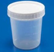 Specimen Container Cardinal Health 2-1/2 X 3 Inch 133 mL (4.5 oz.) Screw Cap Unprinted Sterile