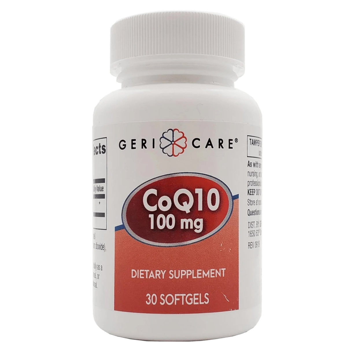 Vitamin Supplement Geri-Care Coenzyme Q-10 100 mg Strength Softgel 30 per Bottle