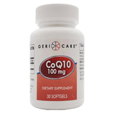 Vitamin Supplement Geri-Care Coenzyme Q-10 100 mg Strength Softgel 30 per Bottle