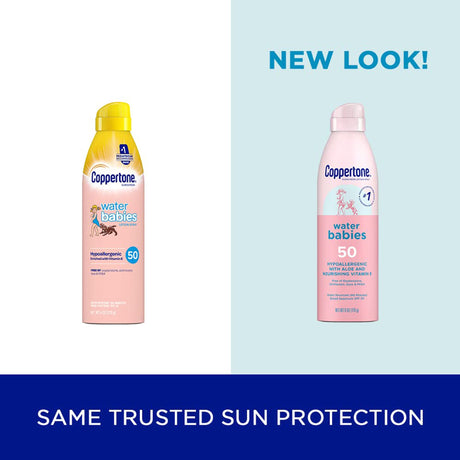 Sunscreen Coppertone Water Babies SPF 50 Liquid 6 oz. Aerosol Can