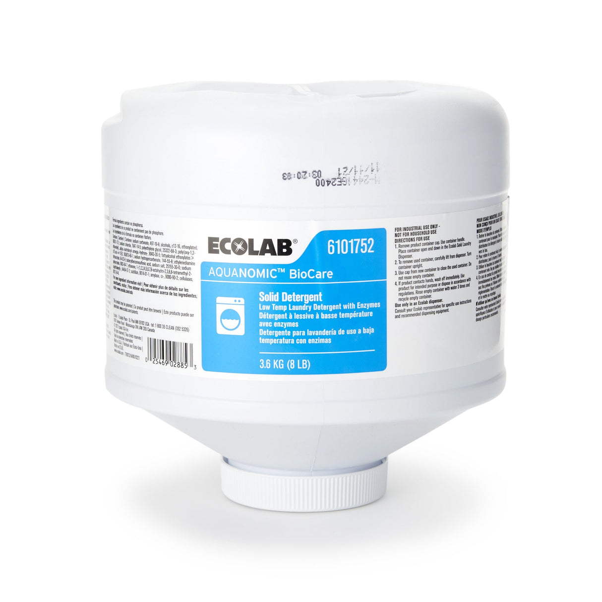 Laundry Detergent Aquanomic BioCare 8 lbs. Bottle Capsule Scented