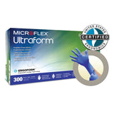 Exam Glove Ultraform X-Large NonSterile Nitrile Standard Cuff Length Textured Fingertips Blue Not Rated