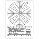 Wound Measuring Device Briggs MediRule 4-1/2 X 6 Inch Plastic