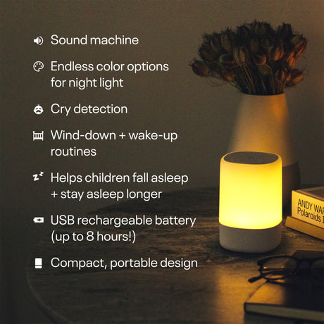 Sound Machine with Night Light Nanit 3-1/2 X 3-1/2 X 5-1/4 Inch