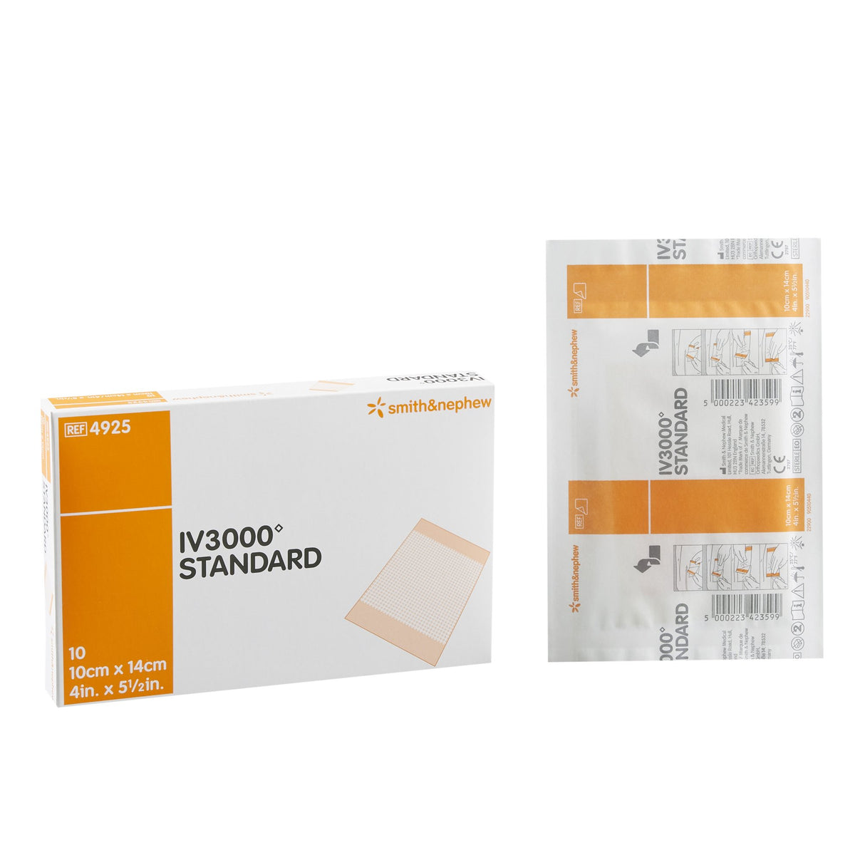 Catheter Securement Dressing IV3000 Film 4 X 5 Inch Sterile