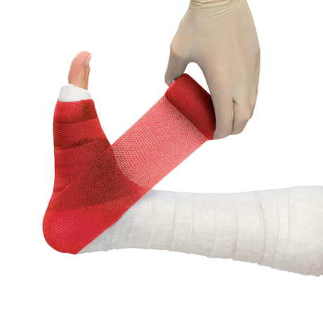 Cast Tape Delta-Lite Plus 2 Inch X 12 Foot Fiberglass / Resin Red