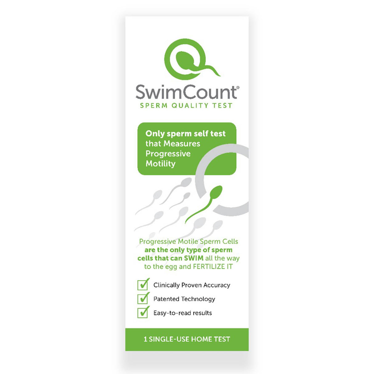 Sexual Health Test Kit SwimCount Sperm Quality Test 24 Tests CLIA Waived