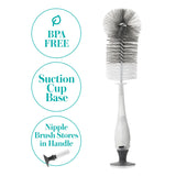 Baby Bottle / Nipple Brush Set Evenflo 2-in-1 For Baby Bottles, Nipples, Breast Pump Parts