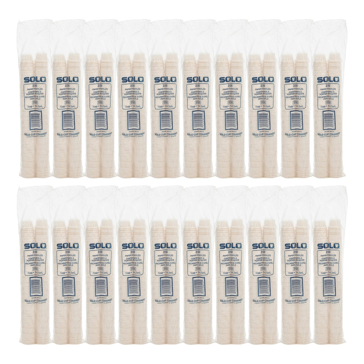 Souffle Cup Solo 0.5 oz. White Paper Disposable