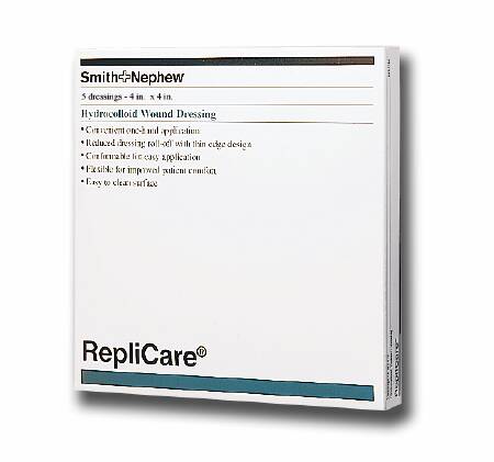 Hydrocolloid Dressing Replicare Film Backing 6 X 6 Inch Square Hydrocolloid / Film