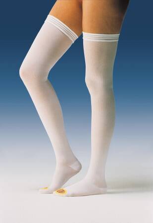 Anti-embolism Stocking JOBST Anti-Em/GPT Thigh High X-Large / Regular White Inspection Toe