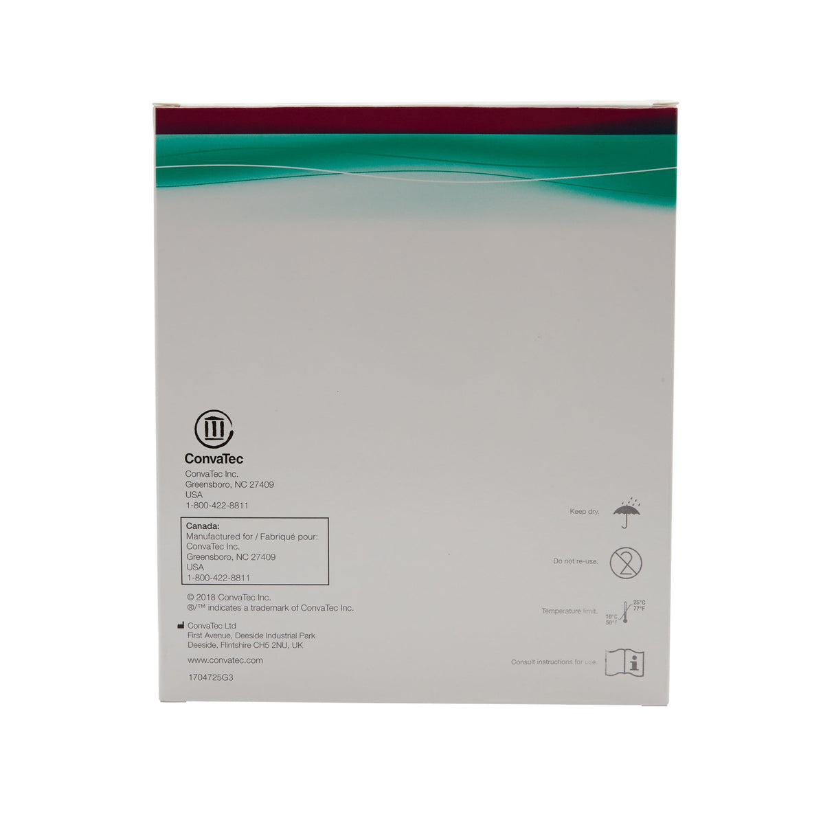 Hydrocolloid Dressing DuoDERM CGF Foam Backing 4 X 4 Inch Square Hydrocolloid