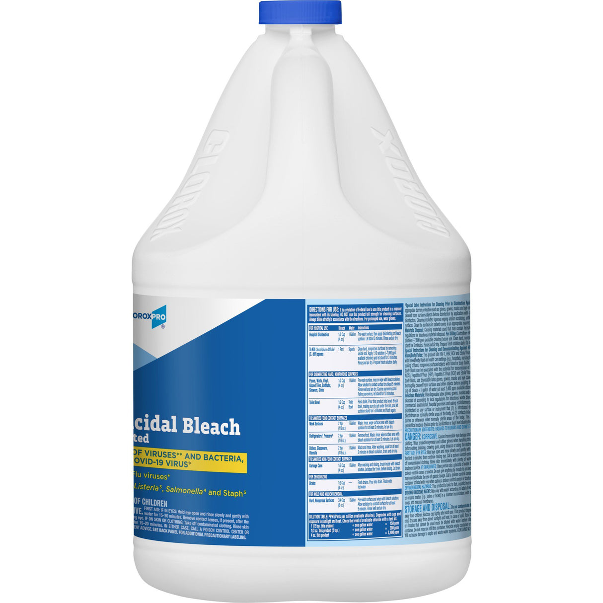CloroxPro Clorox Bleach Germicidal Manual Pour Liquid Concentrate 121 oz. Jug Chlorine Scent NonSterile