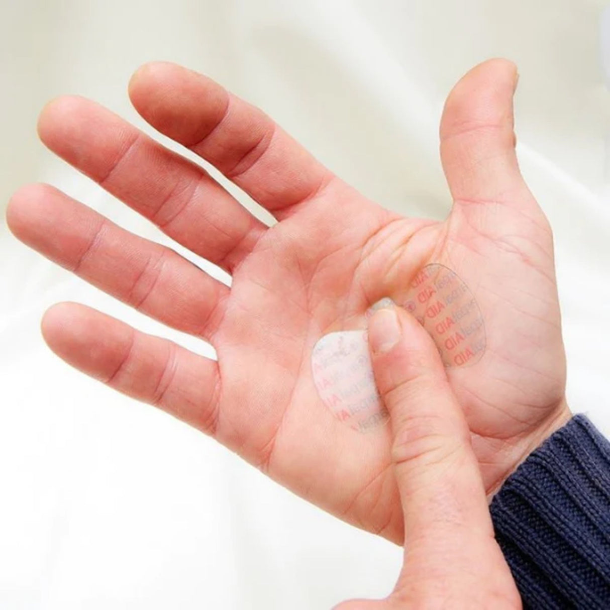 Hand-Based Carpal Tunnel Support Carpal AID Patch Plastic Left or Right Hand Clear Large