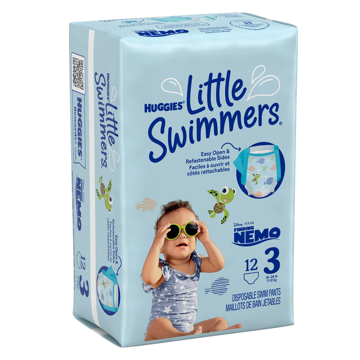 Unisex Baby Swim Diaper Huggies Little Swimmers Size 3 Disposable Heavy Absorbency