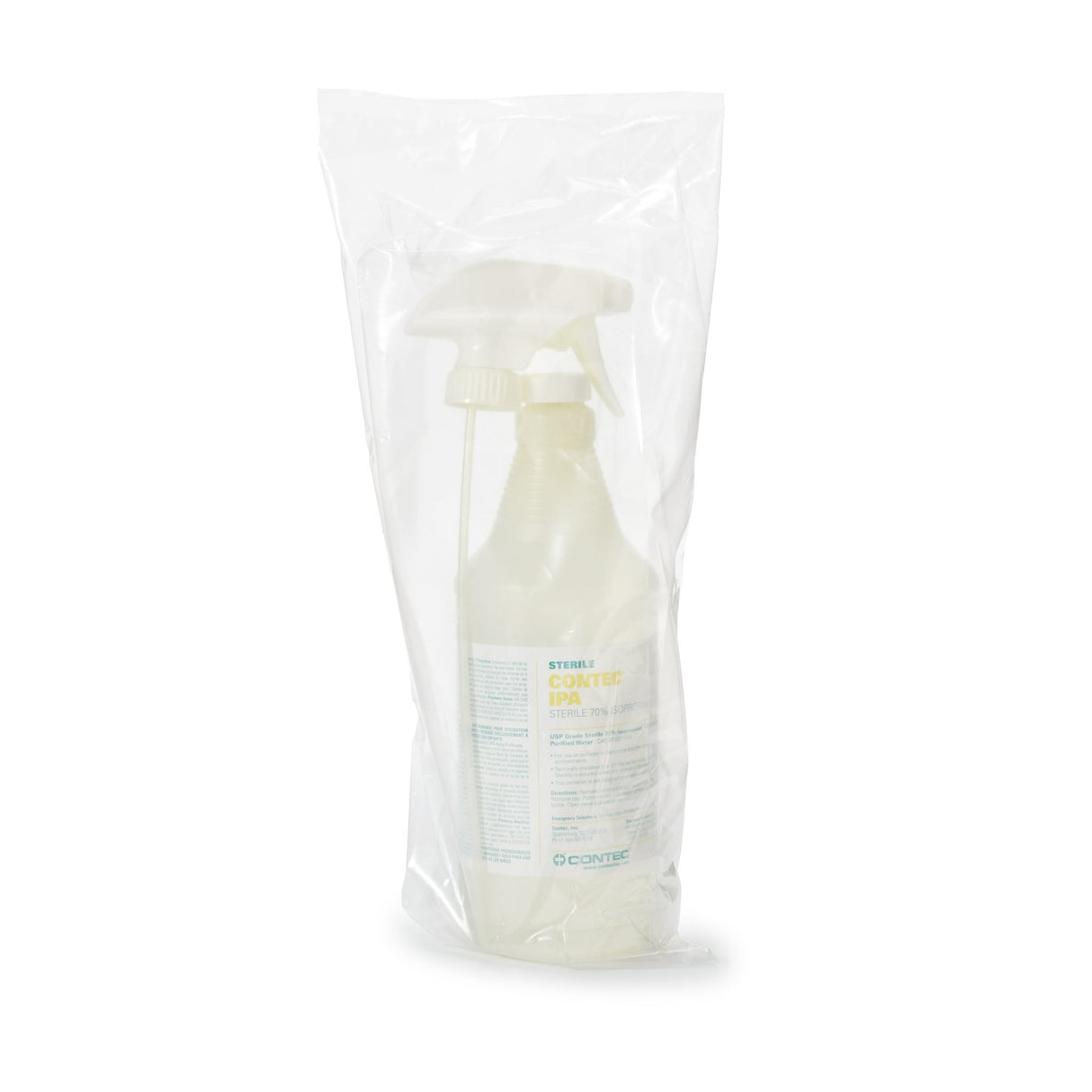 Contec Sterile 70% IPA Surface Disinfectant Cleaner Alcohol Based Manual Pump Liquid 32 oz. Bottle Alcohol Scent Sterile