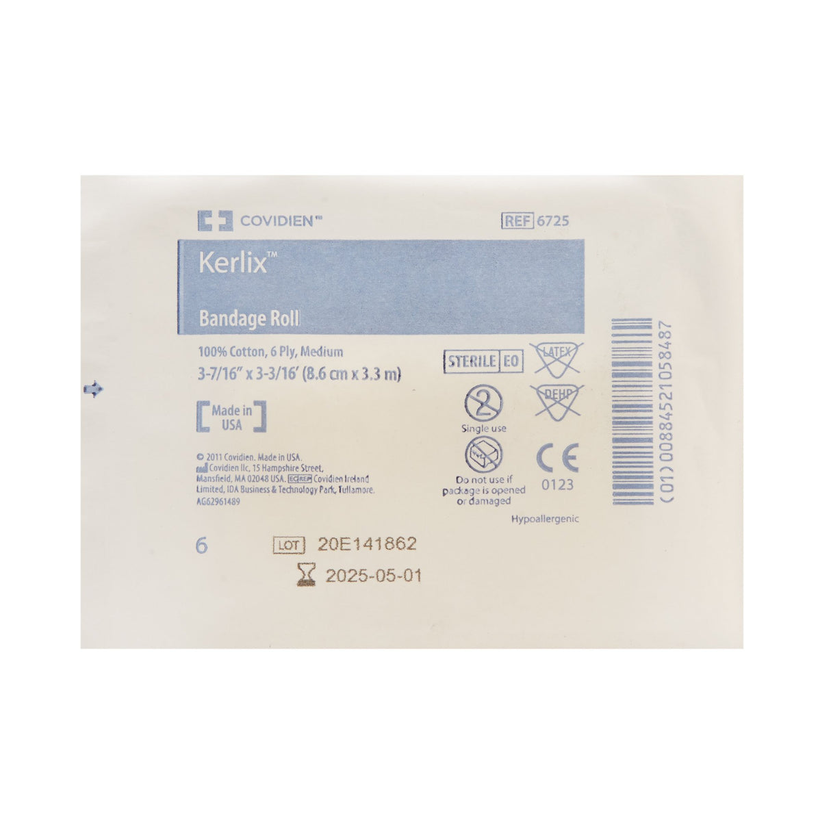 Fluff Bandage Roll Kerlix 3-4/10 Inch X 3-6/10 Yard 6-Ply Sterile 1 per Pouch