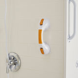 Suction-Cup Grab Bar McKesson White / Yellow Plastic