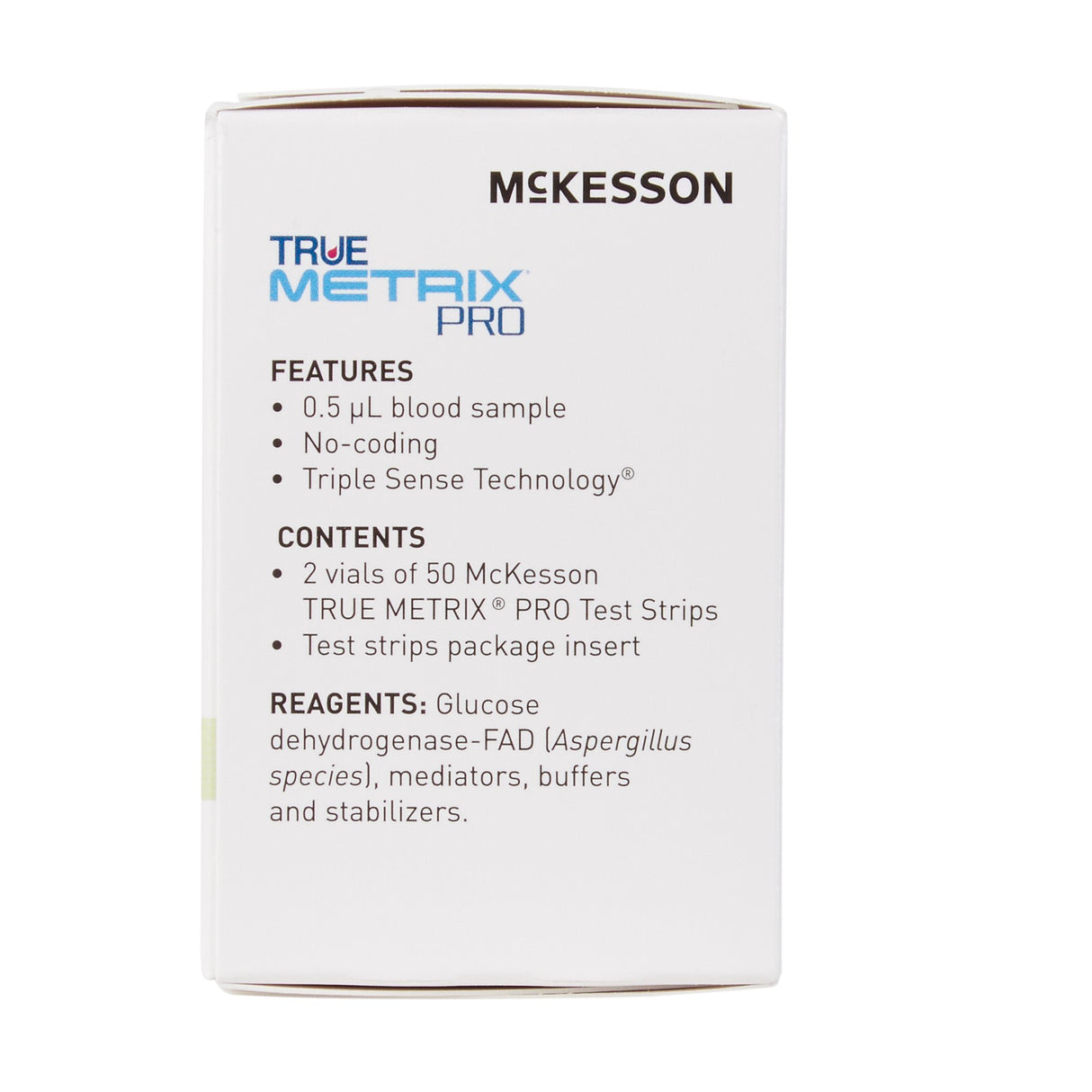 Blood Glucose Test Strips McKesson TRUE METRIX PRO 100 Strips per Pack