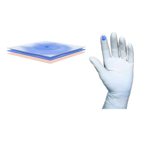 Surgical Underglove Biogel PI Indicator Underglove Size 8 Sterile Polyisoprene Standard Cuff Length Smooth Blue Chemo Tested