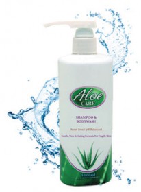 Champú y gel de baño Aloe Care Cs/6, 1000 ml