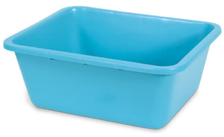 1/Ea  Rectangle Wash Basin  7 Qt.  14"X10"X4.5"