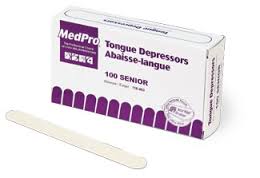 (Cs50) Caja/100 Depresor de lengua Medpro Senior, madera