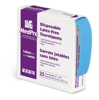 (Cs40) Torniquete Medpro sin látex, desechable, rollo, 1 unidad.