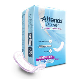 Attends Discreet Women's Maximum Long Pads (Pack of 200)