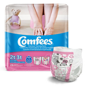 Comfees Training Pants Girls, 2T/3T