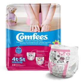 Comfees Training Pants Girls, 4T/5T