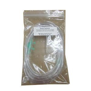 (Cs/50)Ea/1 Carefusion O2 Cannula, Non-Flared Tip With Tubing 7"