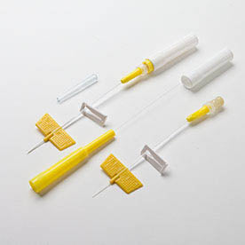 Set de perfusion Saf-T-Intima avec adaptateur en Y, jaune, 24 G x 0,75 (0,7 mm x 19 mm), Bx/25