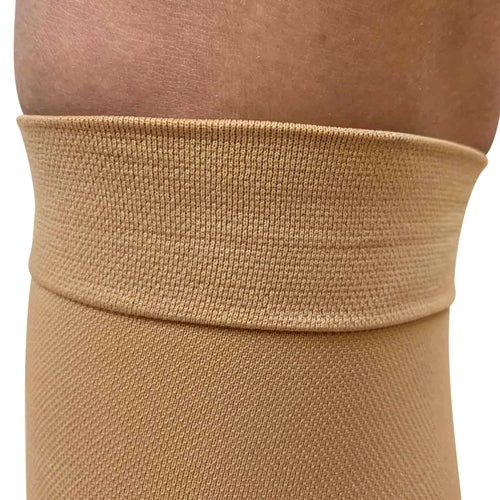 Firm Surg Wgt Stkngs 2X  Beige 20-30mmHg  Below Knee Clsd Toe