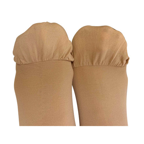 Firm Surg Wgt Stkngs Lg  Beige 20-30mmHg  Below Knee Clsd Toe