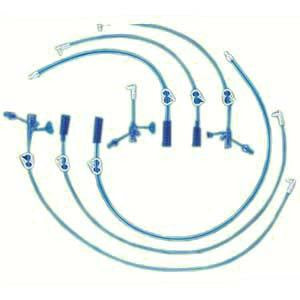 Juego de extensión Cs/5 Mic-Key de 24 pulgadas, recto, juego de bolo con punta de catéter y abrazadera