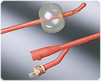 Bx/12  Lubricath Tiemann 2-Way  Med Olive Coude-Tip Single-Eye Foley Cath 16Fr 5Cc