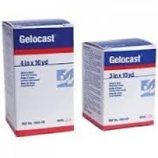 Bx/1 Gelocast Zinc Paste Bandage W/Calamine, Non-Adhesive, 10Cm X 9M