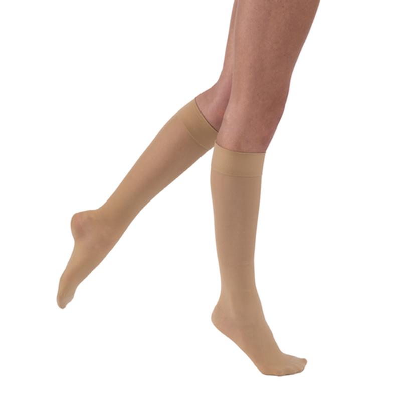 Pr/1 Jobst Softfit Ultrasheer - Botas altas hasta la rodilla con punta cerrada, talla S, 15-20 mmhg, color natural