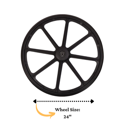 Medline Replacement 24in Excel Wheelchair Rear Wheel