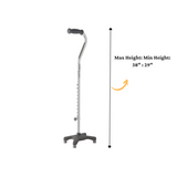 Medline Aluminum Quadlite Cane