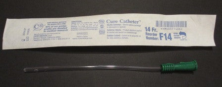 Catéter intermitente Bx/30 Cure hembra de 16 Fr y 6 in con punta recta