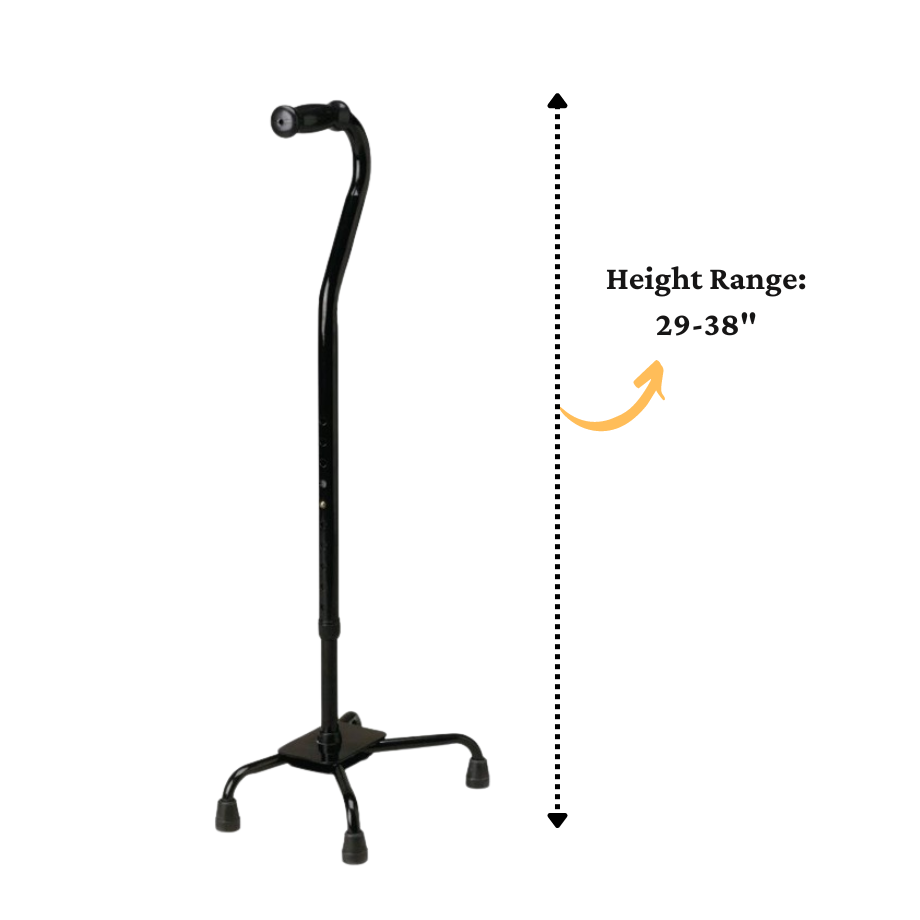 Medline Steel Bariatric Quad Cane Small Base