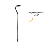 Medline Steel Offset Handle Bariatric Cane