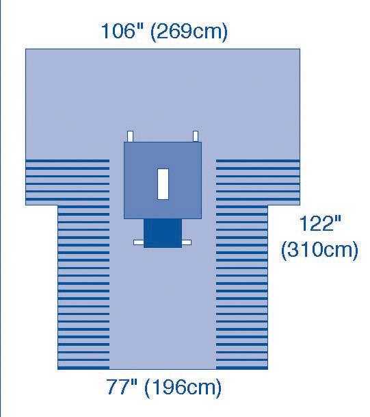 UltraGard Laparotomy T Drapes