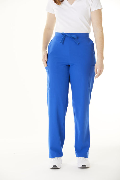 Clinton AVE Unisex Scrub Pants with 6 Pockets Royal Blue